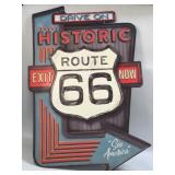 (E) Metal Sign Historic Route 66 29ï¿½ X 19ï¿½