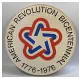 (E) Plastic Sign American Revolution Bicentennial