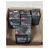 5- 6 Volt & 1- 12 Volt Batteries (untested)