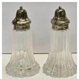 (G) Salt & Pepper Shakers As Pictured- Glass