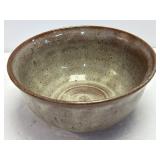 (B) Signed Hand Thrown Pottery Bowl 7.75ï¿½Diameter
