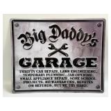 (E) Metal Sign Big Daddyï¿½s Garage 12ï¿½ X 15ï¿½
