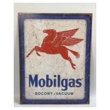 (E) Metal Sign Mobilgas 12.5ï¿½ X 16ï¿½