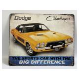 (E) Metal Sign Dodge Challenger 12ï¿½ X 15ï¿½