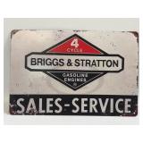 (E) Metal Sign Briggs & Stratton 8ï¿½ X 11.75ï¿½