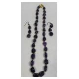 (SC) Stauer Beaded Amethyst Stone Jewelry