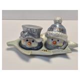 (G) Salt & Pepper Shakers As Pictured- Snowmen on