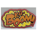 (E) Metal Sign KA-BOOM 11ï¿½ X 6ï¿½