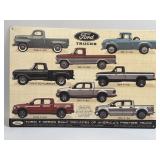 (E) Metal Sign Ford Trucks 18ï¿½ X 12ï¿½