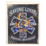 (E) Metal Sign EMS USA 12.5ï¿½ X 16ï¿½