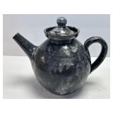 (B) Stoneware Teapot Signed Seagrove NC