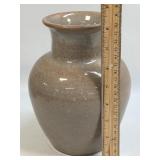 (C) Handmade Pottery Lamp Base Signed Laura Teague