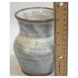 (C) Handmade Pottery Vase Signed