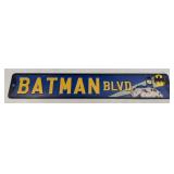 (E) Metal Sign Batman BLVD 20ï¿½ X 3.33ï¿½