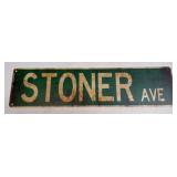 (E) Vinyl Sign Stoner Ave 4ï¿½ X 15.75ï¿½