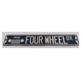 (E) Metal Sign Jeep Four Wheel Drive 20ï¿½ X 3.33ï¿½