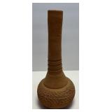 (B) Clay Art Pottery Vase 9.5ï¿½ Tall
