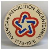 (E) Plastic Sign American Revolution Bicentennial