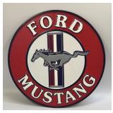 (E) Metal Sign Ford Mustang 12ï¿½