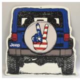 (E) Metal Sign Jeep Peace 11.5ï¿½ X 12ï¿½
