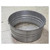 Galvanized Wash Tub 24"W 11"H
