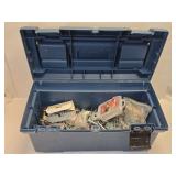 (E) Plastic Tool Box w/ Contents