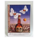 (E) Metal Sign Grand Marnier Liquor 5.5ï¿½ X 8ï¿½