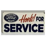 (E) Metal Sign Ford Honk! For Service 12ï¿½ X 8"