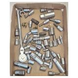 (A) Assorted Tools- Sockets, Ratchet & more