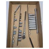(A) Assorted Tools- Sockets, Ratchet & Extension