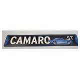 (E) Metal Sign Camaro St 21ï¿½ X 3.5ï¿½