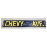 (E) Metal Sign Chevy Ave 21ï¿½ X 3.5ï¿½