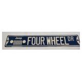 (E) Metal Sign Jeep Four Wheel Drive 20ï¿½ X 3.33ï¿½