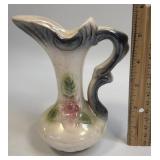 (B) Vintage Lusterware Rose Bud Vase Ewer Pitcher