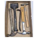 (F) Assorted Hammers & Nail Puller