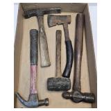 (F) Assorted Hammers & Hatchet
