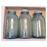 (F) Blue Ball 1/2 Gal Canning Jars