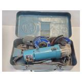 (A) Makita Grinder w/ Grinding Wheels & Case