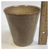 (B) Handmade Pottery Tumbler Signed