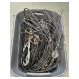Assorted Cords, Threaded Rod & more (tub NOT