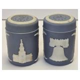 (G) Salt & Pepper Shakers As Pictured- Blue &