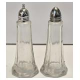 (G) Salt & Pepper Shakers As Pictured- Glass