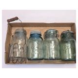 (F) Blue Ball & Atlas Quart Canning Jars