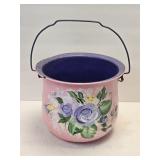 (A) Hand Painted Metal Pail