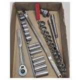 (A) Assorted Tools- Ratchets, Sockets, Extension