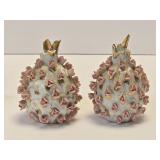 (G) Salt & Pepper Shakers As Pictured- Rose