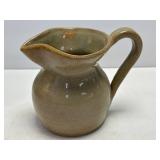 (B) Small Handmade Pottery Pitcher 4.25ï¿½ T