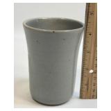 (B) Handmade Pottery Tumbler Signed