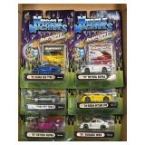 (A) 6 Assorted Muscle Machines Die Cast Cars NIB