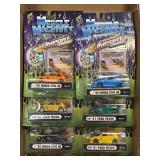 (A) 6 Assorted Muscle Machines Die Cast Cars NIB
